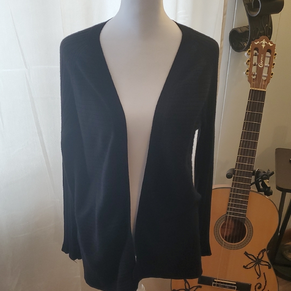 Women's Black Cardigan Sweater